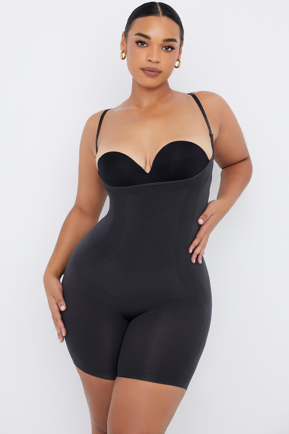 mid thigh sculpting bodysuit ink